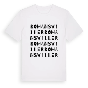 Romanswiller ordlek t-shirt – ekologisk bomull t-shirt från Pinshirt