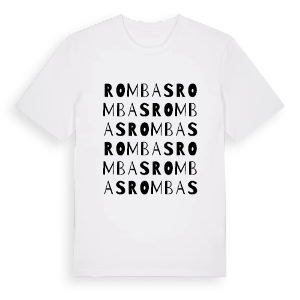 Rombas ordlek t-shirt – ekologisk bomull t-shirt från Pinshirt