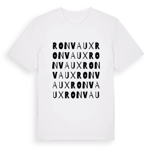 Ronvaux ordlek t-shirt – ekologisk bomull t-shirt från Pinshirt