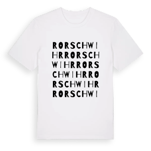 Rorschwihr ordlek t-shirt – ekologisk bomull t-shirt från Pinshirt