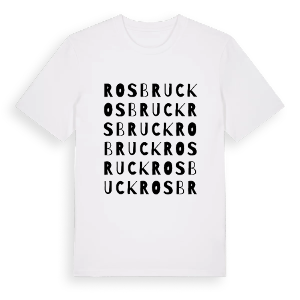 Rosbruck ordlek t-shirt – ekologisk bomull t-shirt från Pinshirt