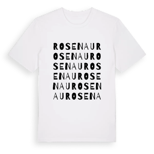 Rosenau ordlek t-shirt – ekologisk bomull t-shirt från Pinshirt