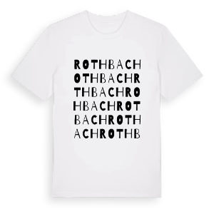 Rothbach ordlek t-shirt – ekologisk bomull t-shirt från Pinshirt