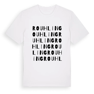 Rouhling ordlek t-shirt – ekologisk bomull t-shirt från Pinshirt
