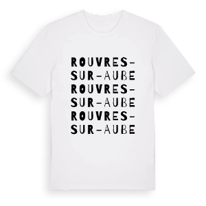 Rouvres-sur-Aube ordlek t-shirt – ekologisk bomull t-shirt från Pinshirt