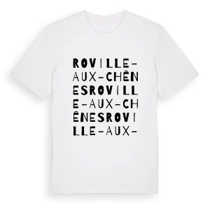 Roville-aux-Chênes ordlek t-shirt – ekologisk bomull t-shirt från Pinshirt