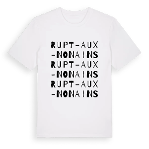 Rupt-aux-Nonains ordlek t-shirt – ekologisk bomull t-shirt från Pinshirt
