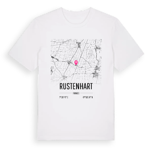 Rustenhart karta t-shirt – ekologisk bomull t-shirt från Pinshirt
