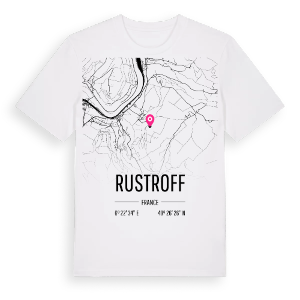 Rustroff karta t-shirt – ekologisk bomull t-shirt från Pinshirt