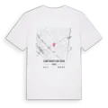 Saint-Benoît-sur-Seine karta t-shirt