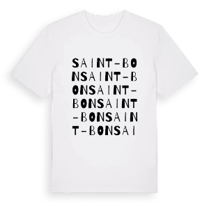 Saint-Bon ordlek t-shirt – ekologisk bomull t-shirt från Pinshirt