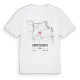 Saint-Ciergues karta t-shirt