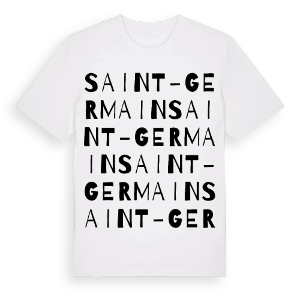 Saint-Germain ordlek t-shirt – ekologisk bomull t-shirt från Pinshirt
