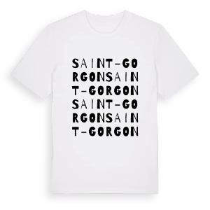 Saint-Gorgon ordlek t-shirt – ekologisk bomull t-shirt från Pinshirt
