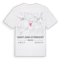 Saint-Jean-d'Ormont karta t-shirt