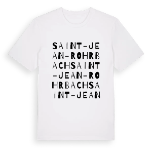 Saint-Jean-Rohrbach ordlek t-shirt – ekologisk bomull t-shirt från Pinshirt