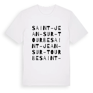 Saint-Jean-sur-Tourbe ordlek t-shirt – ekologisk bomull t-shirt från Pinshirt