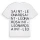 Saint-Léonard ordlek t-shirt