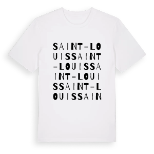 Saint-Louis ordlek t-shirt – ekologisk bomull t-shirt från Pinshirt