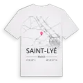 Saint-Lyé karta t-shirt