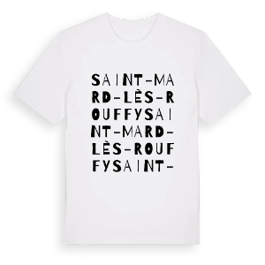 Saint-Mard-lès-Rouffy ordlek t-shirt – ekologisk bomull t-shirt från Pinshirt