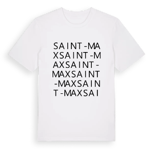 Saint-Max ordlek t-shirt – ekologisk bomull t-shirt från Pinshirt