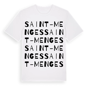 Saint-Menges ordlek t-shirt – ekologisk bomull t-shirt från Pinshirt