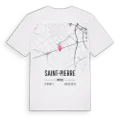 Saint-Pierre karta t-shirt