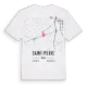 Saint-Pierre karta t-shirt
