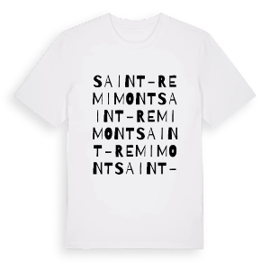Saint-Remimont ordlek t-shirt – ekologisk bomull t-shirt från Pinshirt