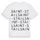 Saint-Stail ordlek t-shirt