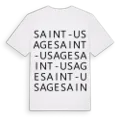 Saint-Usage ordlek t-shirt
