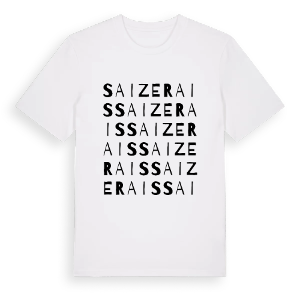 Saizerais ordlek t-shirt – ekologisk bomull t-shirt från Pinshirt