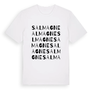 Salmagne ordlek t-shirt – ekologisk bomull t-shirt från Pinshirt