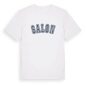 Salon college t-shirt – ekologisk bomull t-shirt från Pinshirt