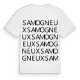Samogneux ordlek t-shirt