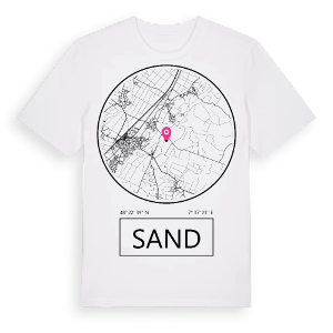 Sand t-shirt – ekologisk bomull t-shirt från Pinshirt