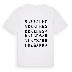 Sarralbe ordlek t-shirt – ekologisk bomull t-shirt från Pinshirt