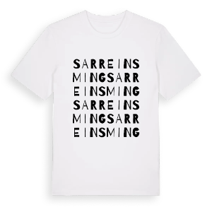 Sarreinsming ordlek t-shirt – ekologisk bomull t-shirt från Pinshirt