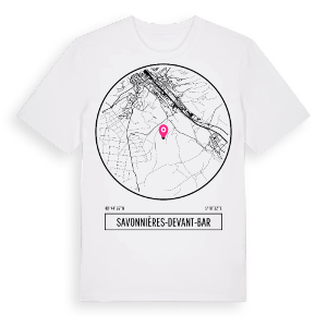 Savonnières-devant-Bar t-shirt – ekologisk bomull t-shirt från Pinshirt