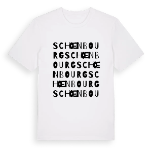 Schœnbourg ordlek t-shirt – ekologisk bomull t-shirt från Pinshirt
