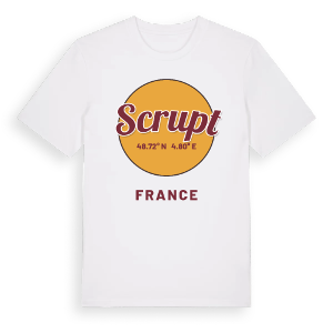 Scrupt cirkel t-shirt – ekologisk bomull t-shirt från Pinshirt