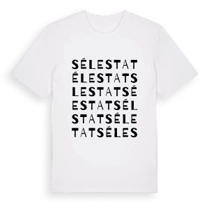 Sélestat ordlek t-shirt – ekologisk bomull t-shirt från Pinshirt