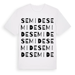 Semide ordlek t-shirt – ekologisk bomull t-shirt från Pinshirt