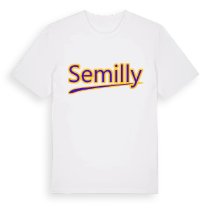 Semilly baseball t-shirt – ekologisk bomull t-shirt från Pinshirt
