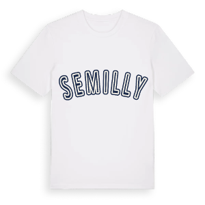 Semilly college t-shirt – ekologisk bomull t-shirt från Pinshirt