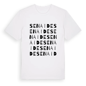 Senaide ordlek t-shirt – ekologisk bomull t-shirt från Pinshirt