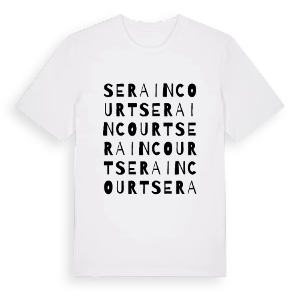Seraincourt ordlek t-shirt – ekologisk bomull t-shirt från Pinshirt