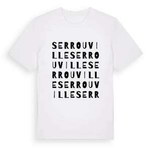 Serrouville ordlek t-shirt – ekologisk bomull t-shirt från Pinshirt