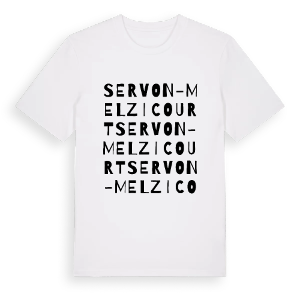 Servon-Melzicourt ordlek t-shirt – ekologisk bomull t-shirt från Pinshirt